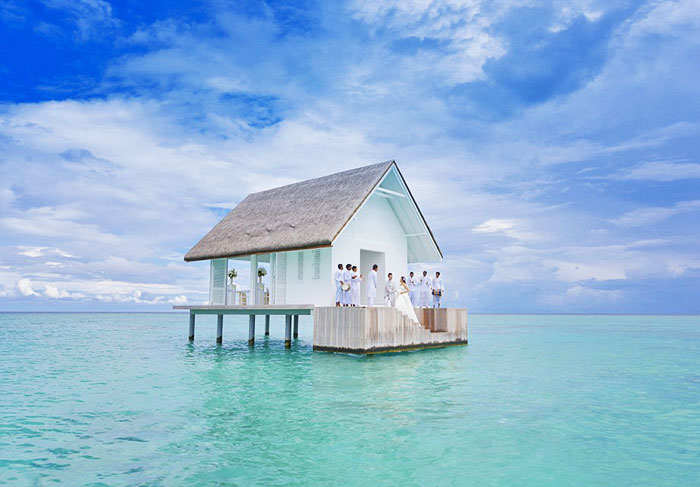 Overwater Wedding Pavilion With Glass Aisle Opens In Maldives