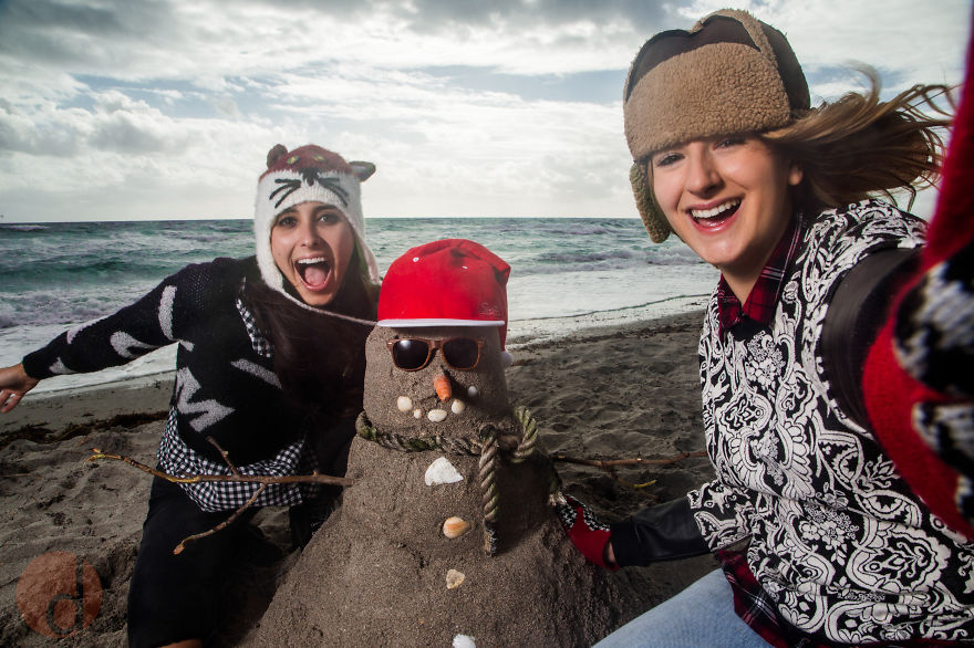 Winter In Florida, & The (sand)snowman Winter In Florida, & The (sand)snowman