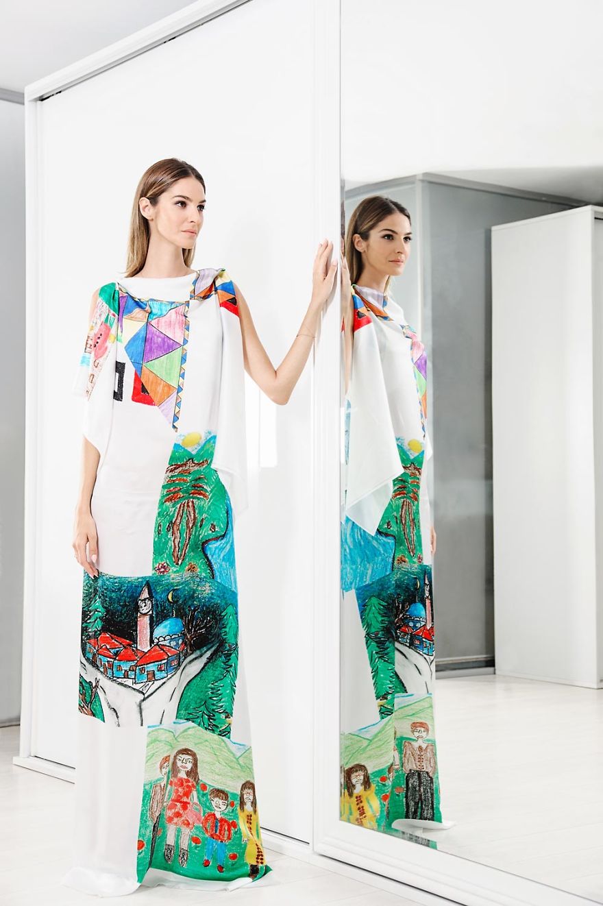 Deaf Pupils' Drawings Turned Into A Beautiful Fashion Collection
