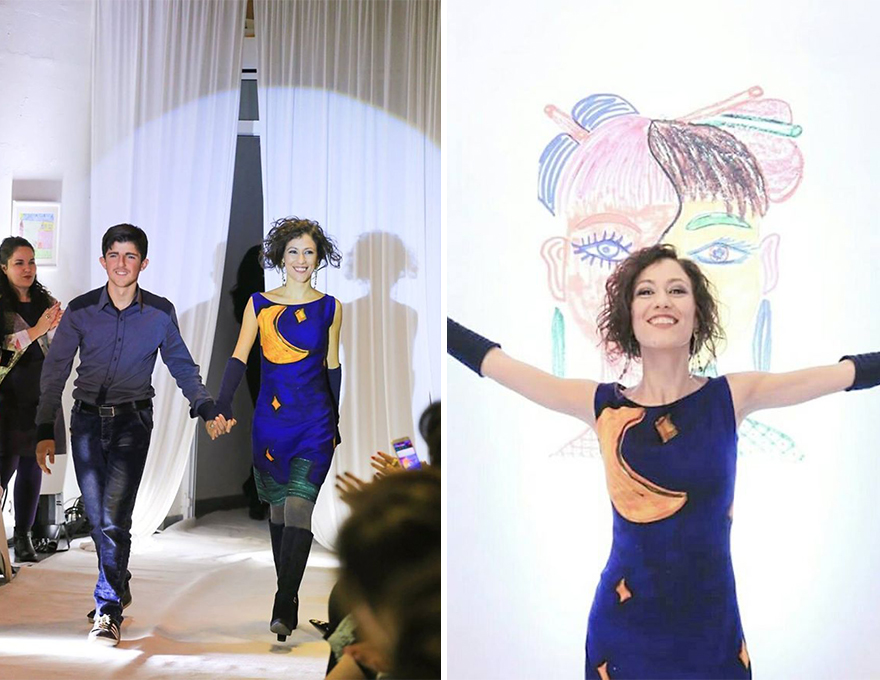 Deaf Pupils' Drawings Turned Into A Beautiful Fashion Collection