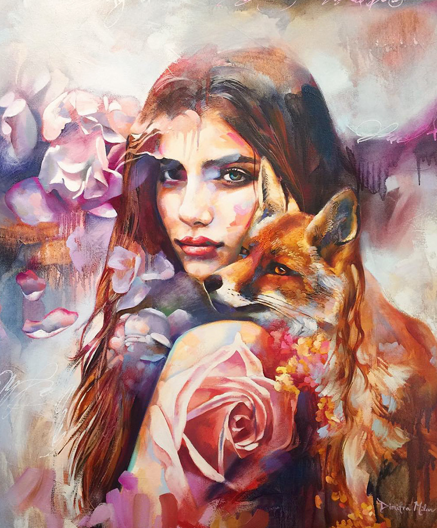 Talented 16-Year-Old Artist Turns Her Wildest Dreams Into Paintings