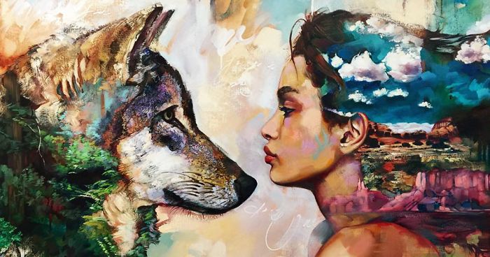 Talented 16-Year-Old Artist Turns Her Wildest Dreams Into Paintings