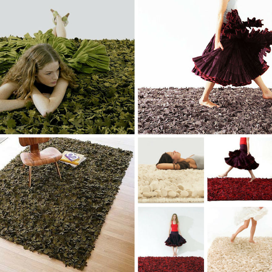 The Flower Rug - Tord Boontje Created This Creative Rug In 2006 Using Small Woven Felt Flowers