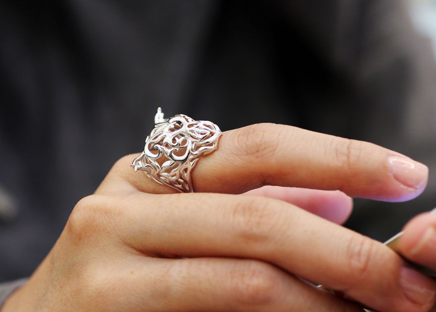 3d Printed Tiger Zodiac Ring - Chinese Astrology - Vulcan Jewelry