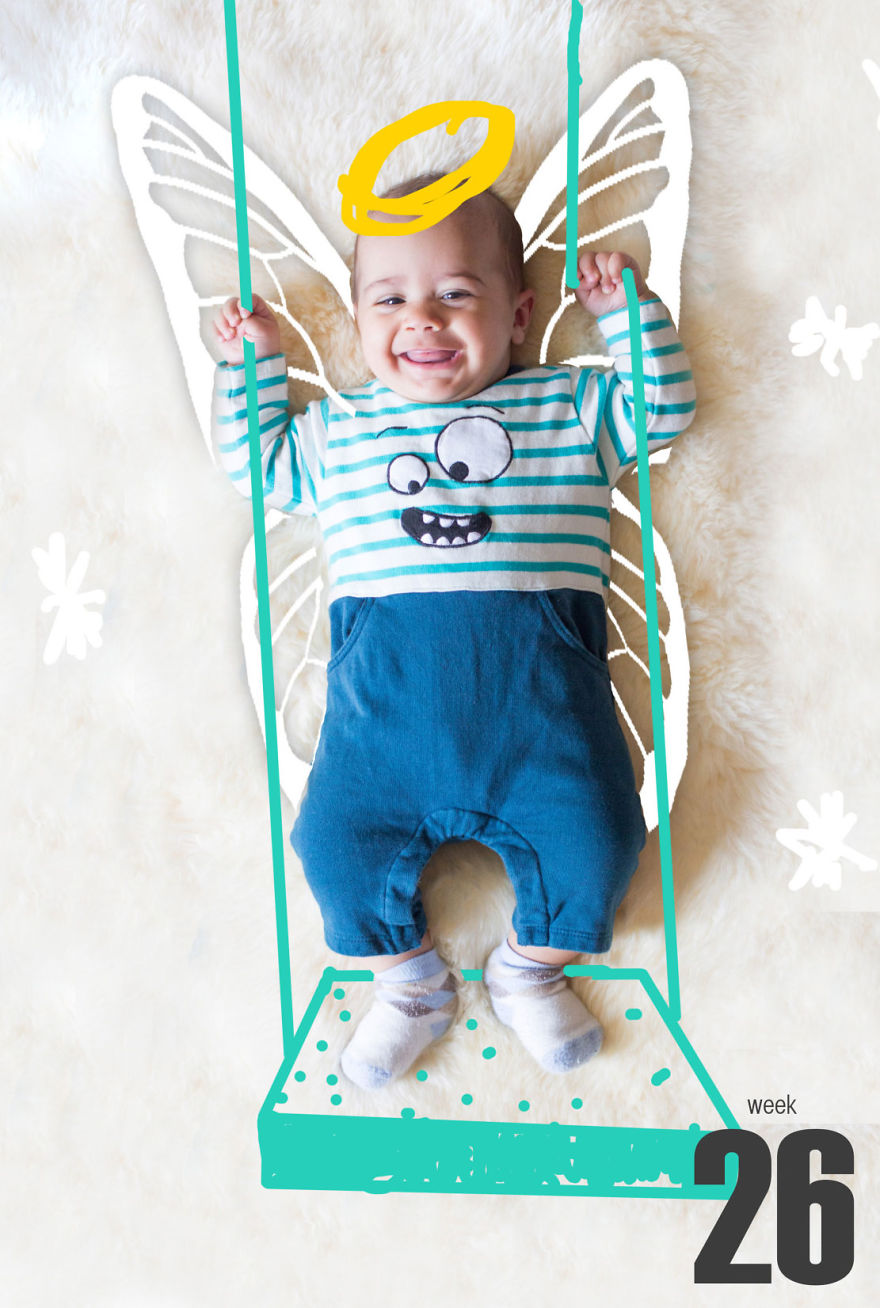 I Photographed My Baby For 52 Weeks To Show The Process Of Becoming A Human