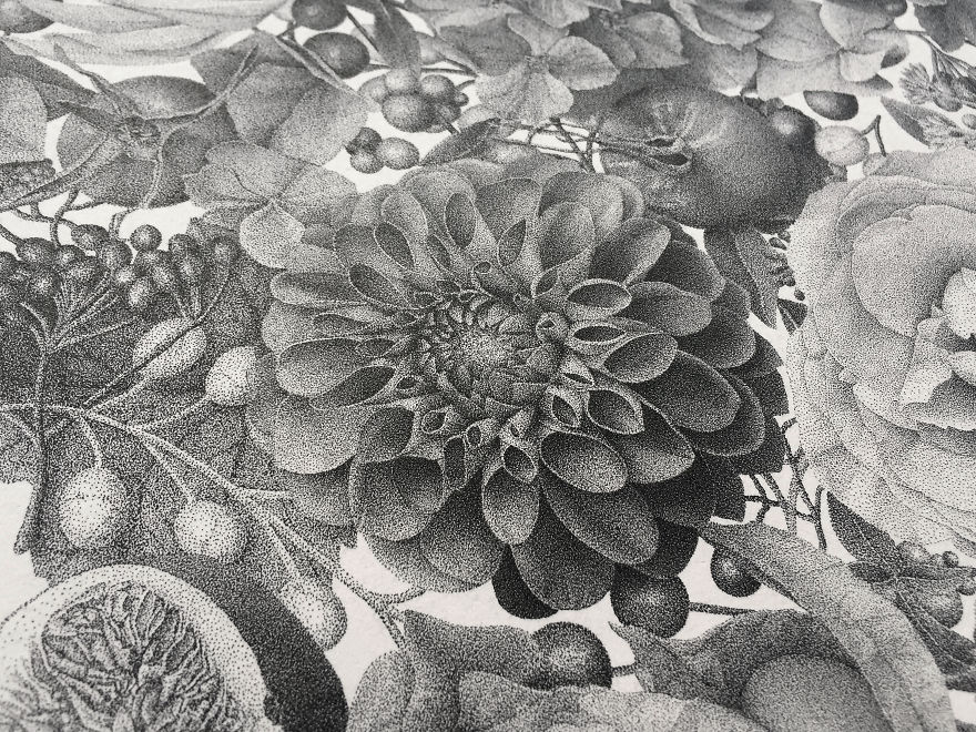 7 Million Dots And 370 Hours Later, I Present My Piece Called 'Autumn'
