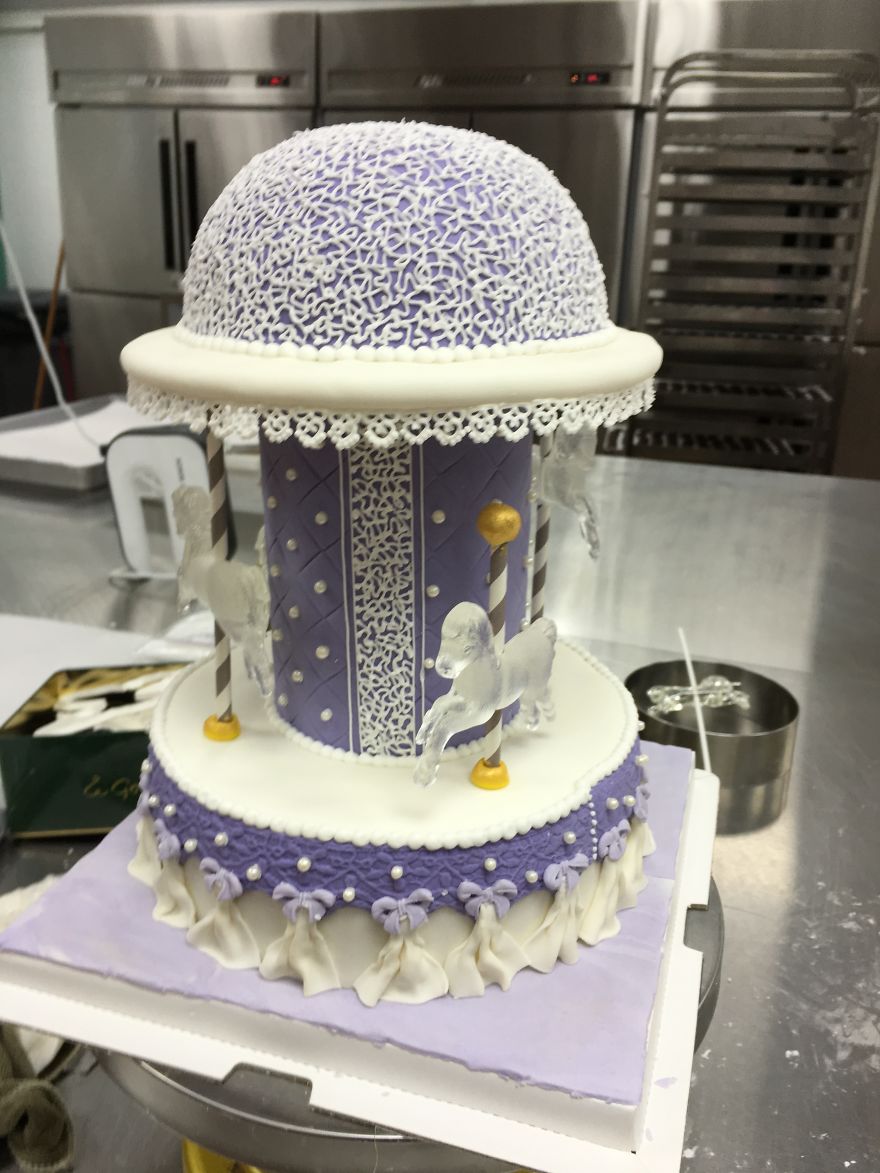 Carousel Cake Inspired By Cinderella