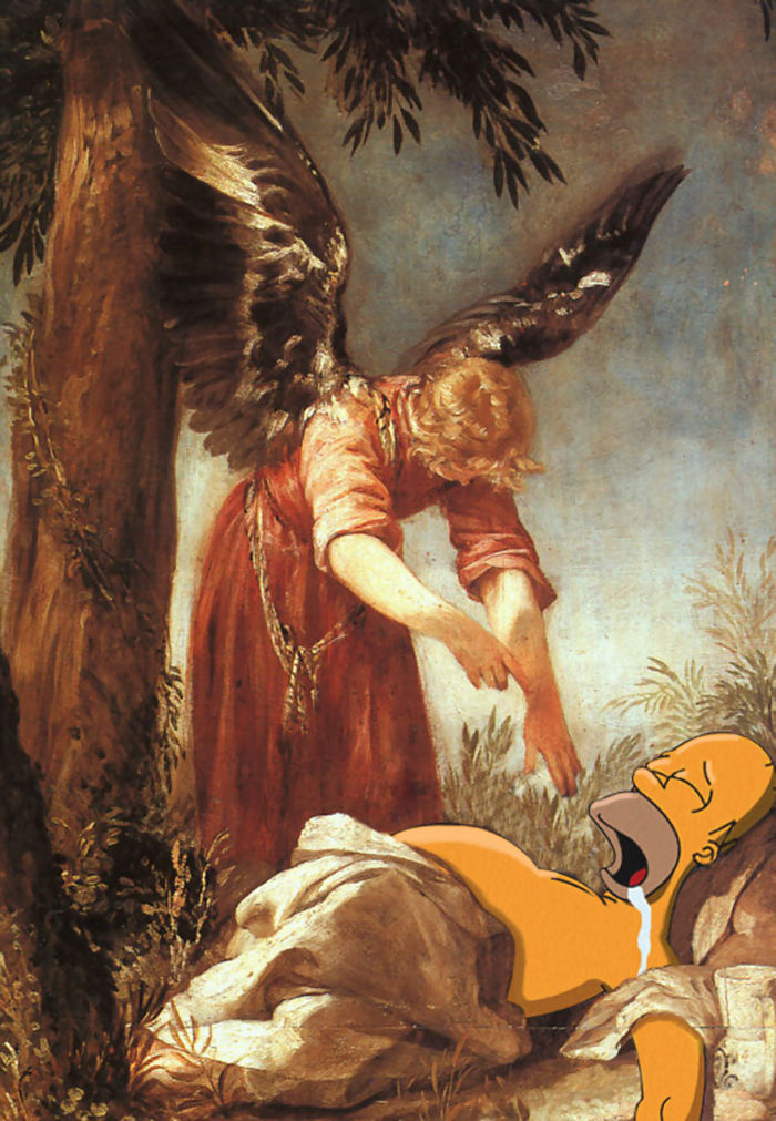 An Angel Awakens The Prophet Elijah By Juan Antonio Escalante