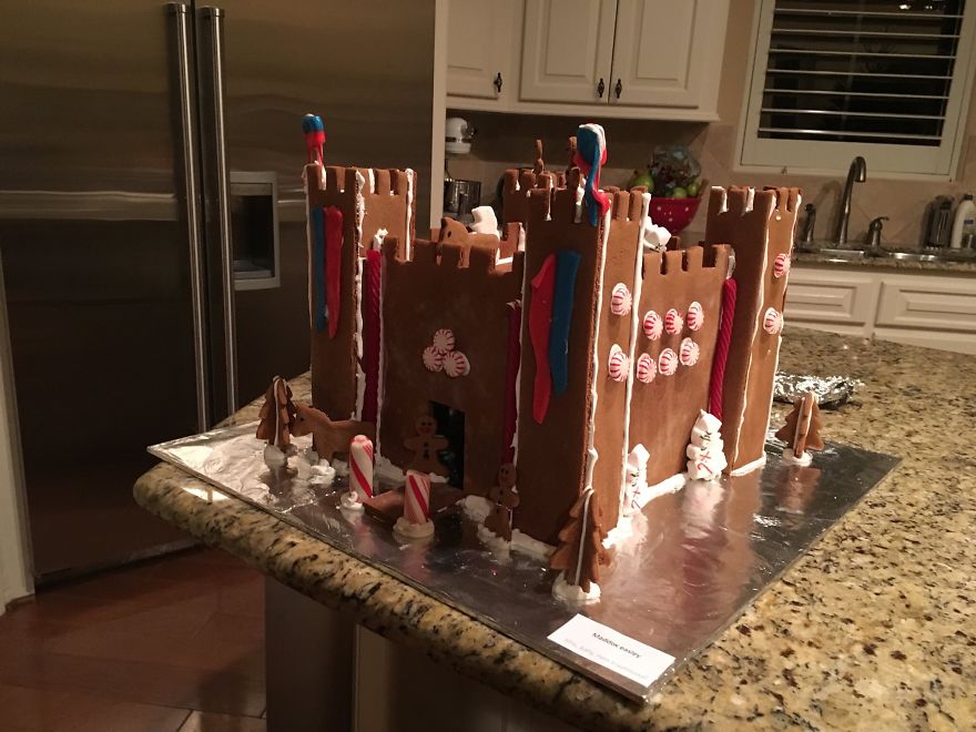 I Constructed Downton Abbey Out Of Gingerbread And Candy. It's All Edible.