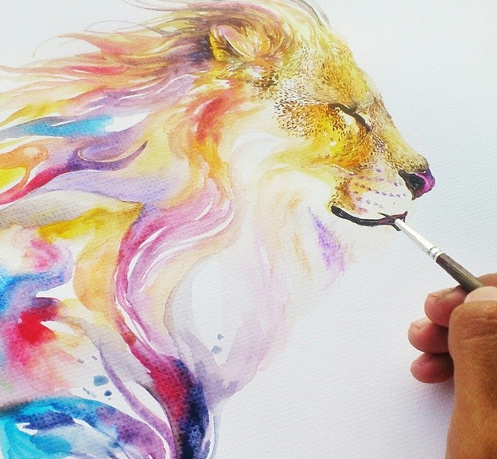 Watercolor Has An Unpredictable Character That Lets Me Create Expressive Animal Paintings