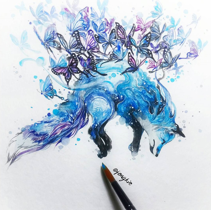 Watercolor Has An Unpredictable Character That Lets Me Create Expressive Animal  Paintings | Bored Panda