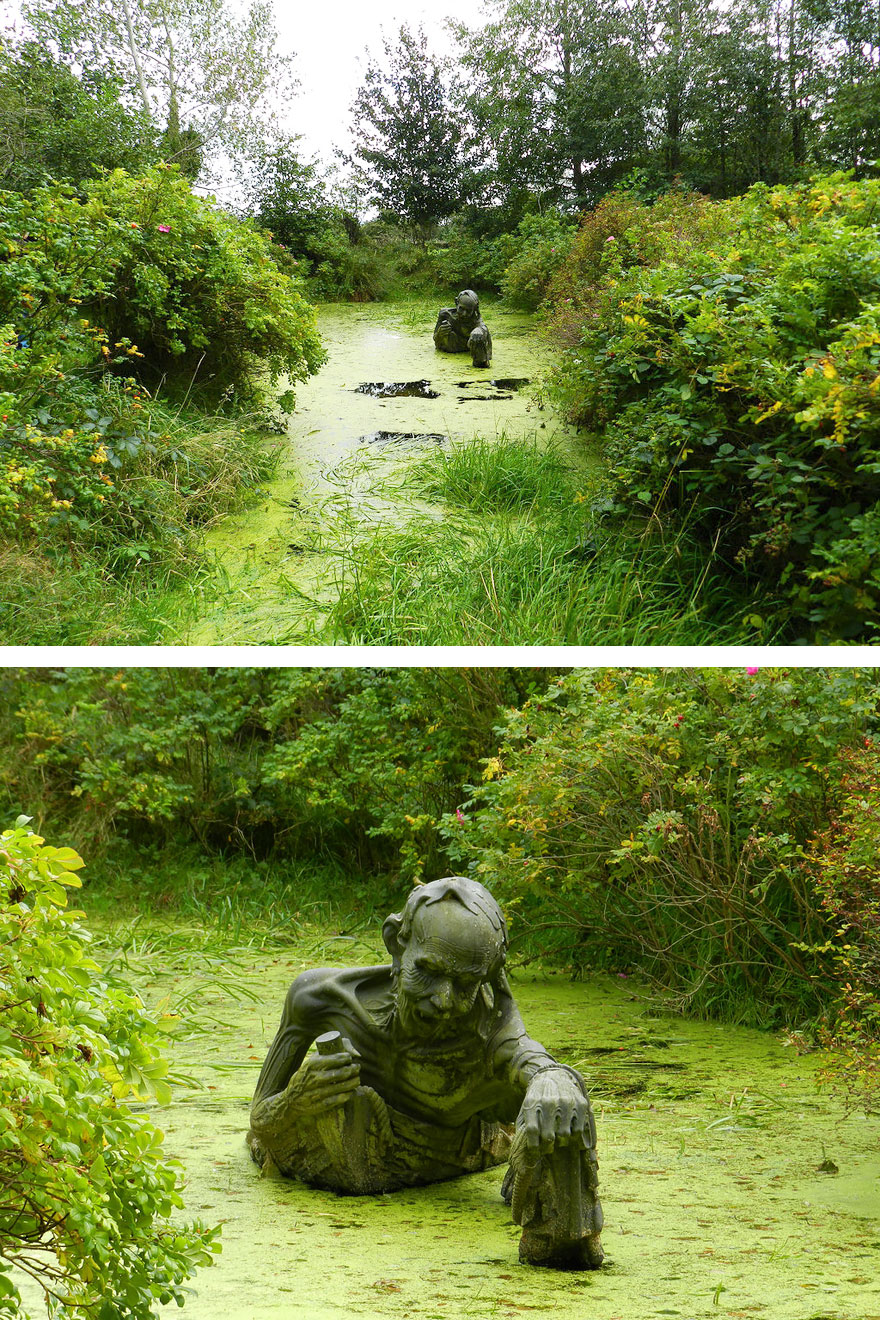 Swamp Sculpture In Eastern Ireland