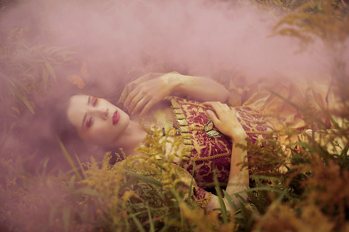 Canadian Photographer Uses Gardens And Nature To Create Whimsical Portraits