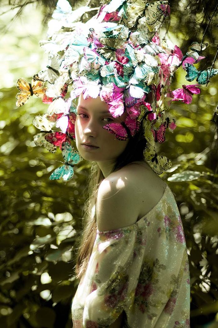 Canadian Photographer Uses Gardens And Nature To Create Whimsical Portraits