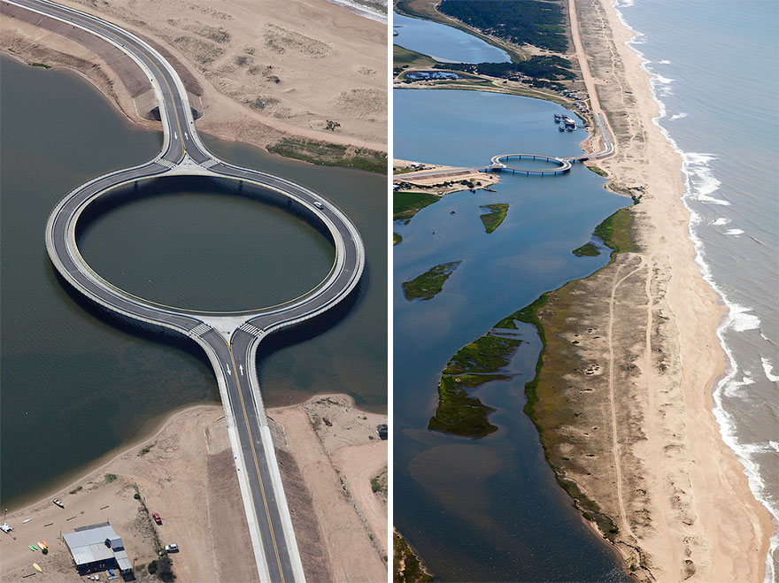 Circular Bridge Built To Slow Down Drivers So That They Would Enjoy The View