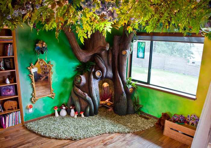 Dad Spends 18 Months Transforming Daughter’s Bedroom Into Fairytale Treehouse