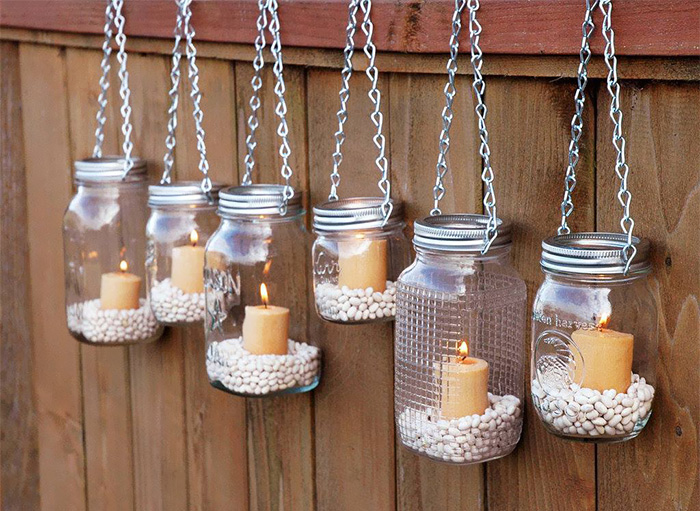 Add Some Mood Lighting To Your Backyard With Mason Jars