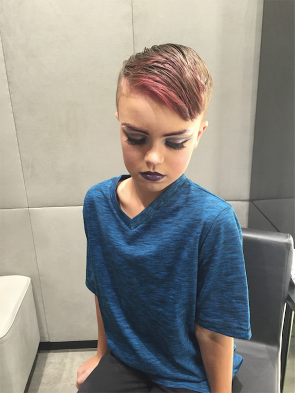 8-Year-Old Boy Wanted To Learn Makeup And His Mom Bought Him A Lesson