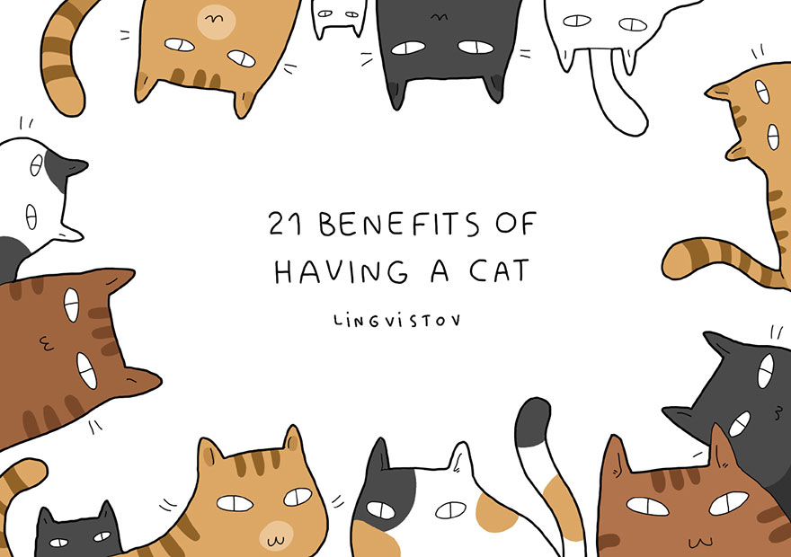 funny-illustrations-benefits-of-having-a-cat-lingvistov