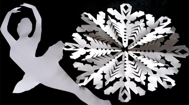 How To Make Paper Snowflake Ballerinas