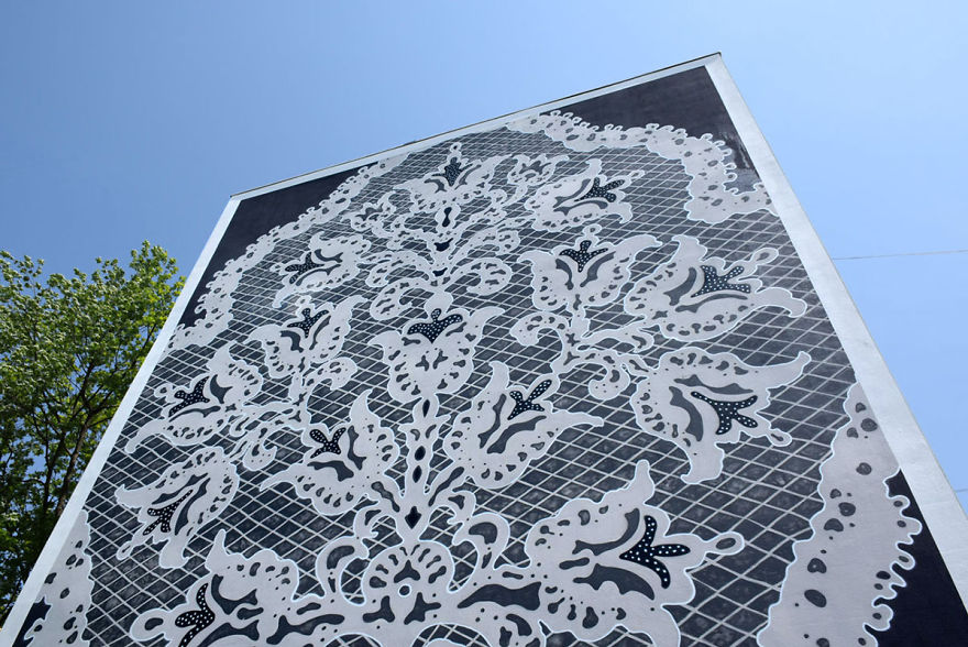 I Cover City Streets In Lace Street Art (Part 2)