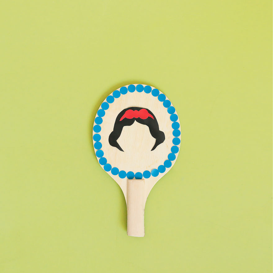 I Create Minimalist Posters Of Famous Fairy Tales Using Ping Pong Rackets And Balls