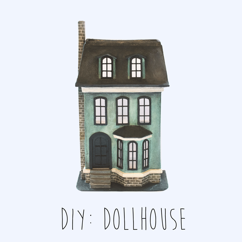 I Created A Victorian Dollhouse Out Of An Old Shipping Carton