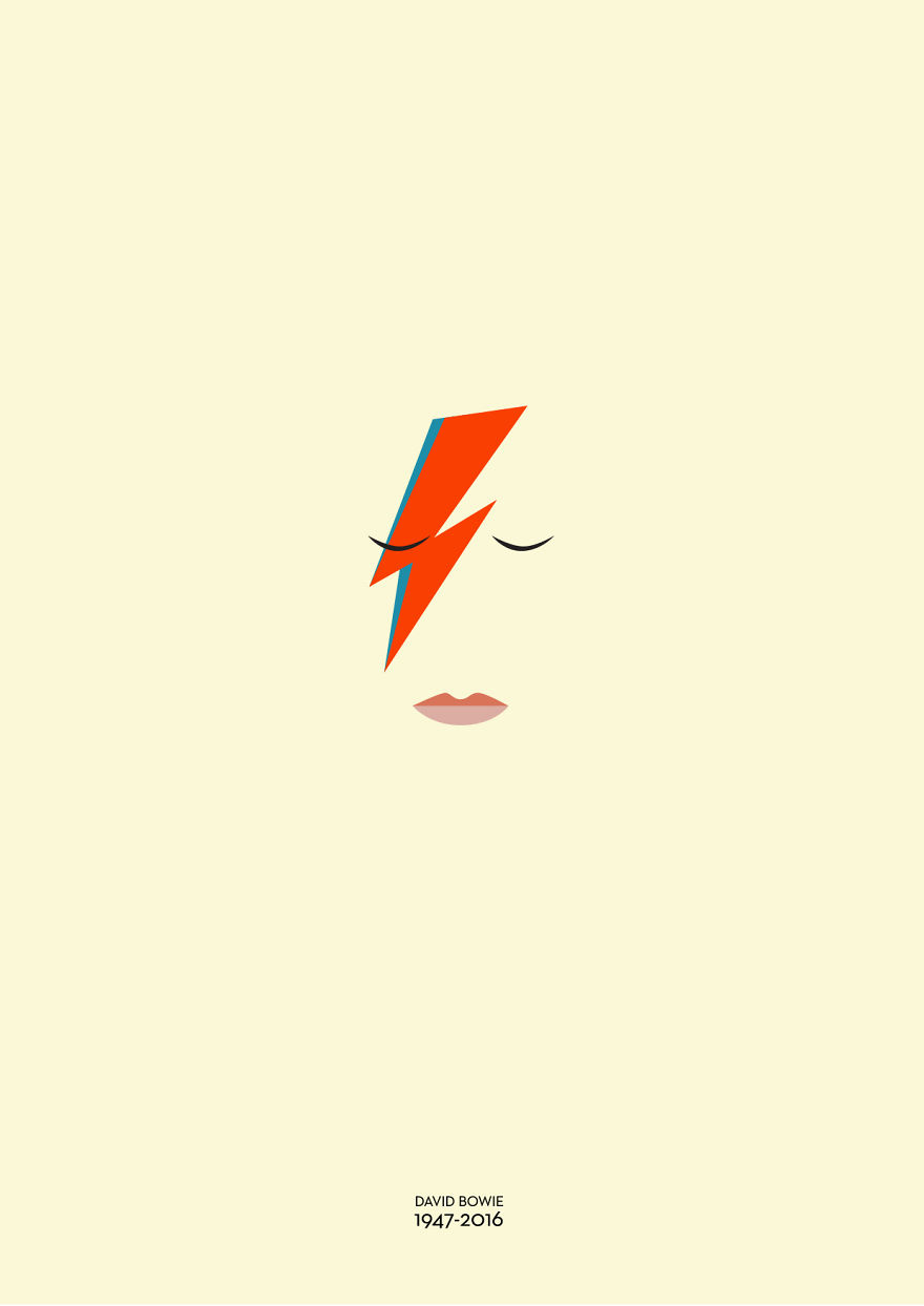 I Created Minimalist Posters To Honour David Bowie