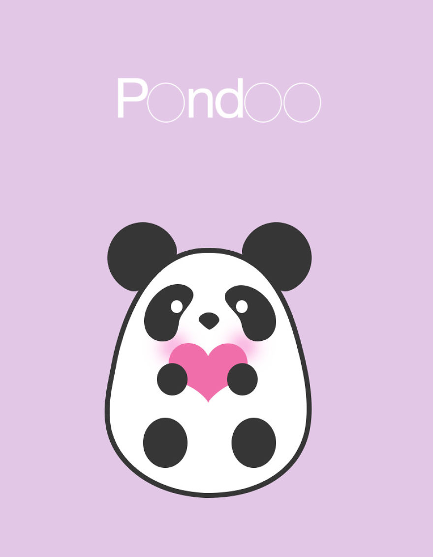 I Invented A Cute Panda Character - Pondoo