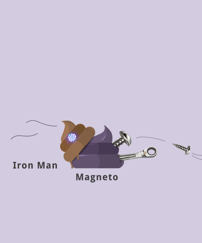 Iron Man Ft. Magneto (Magnetic Poop)