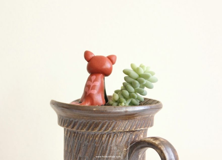 I Make Miniature Animals To Keep My Plants Company