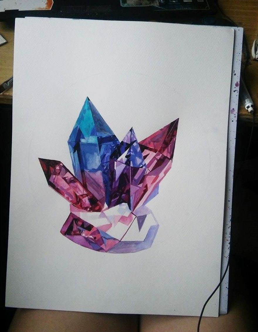 Crystal draws stuff