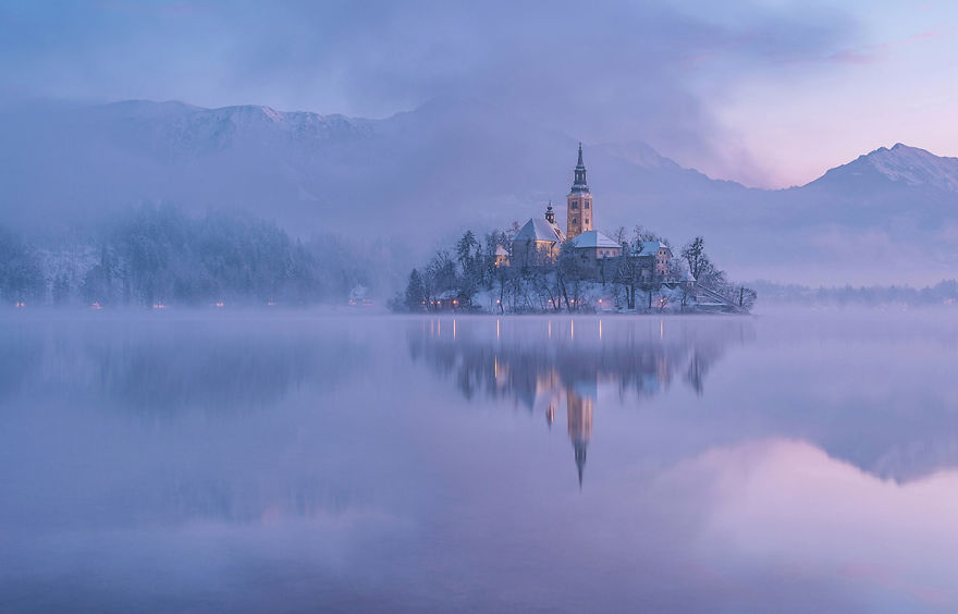 I Photographed Lake Bled On A Fairytale Winter Morning