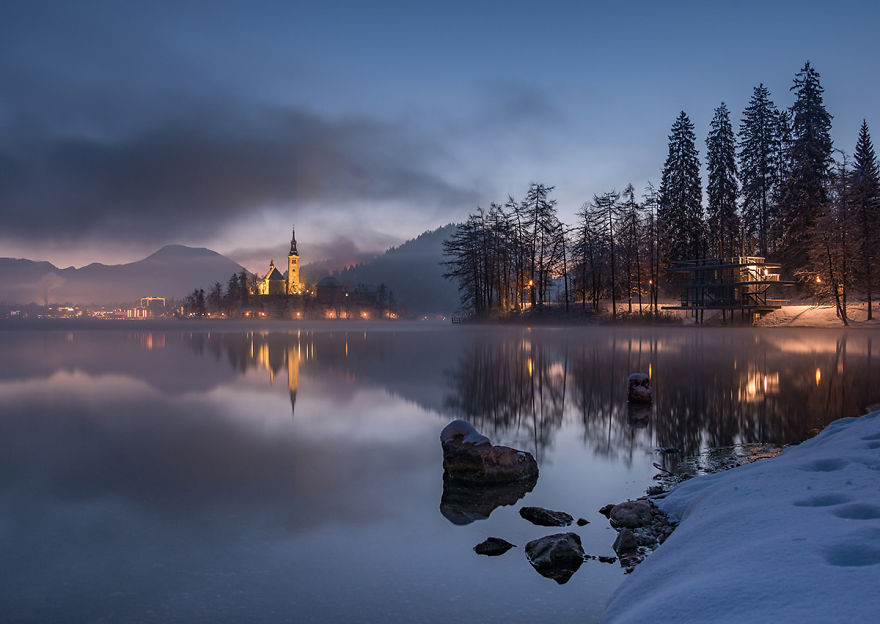 I Photographed Lake Bled On A Fairytale Winter Morning