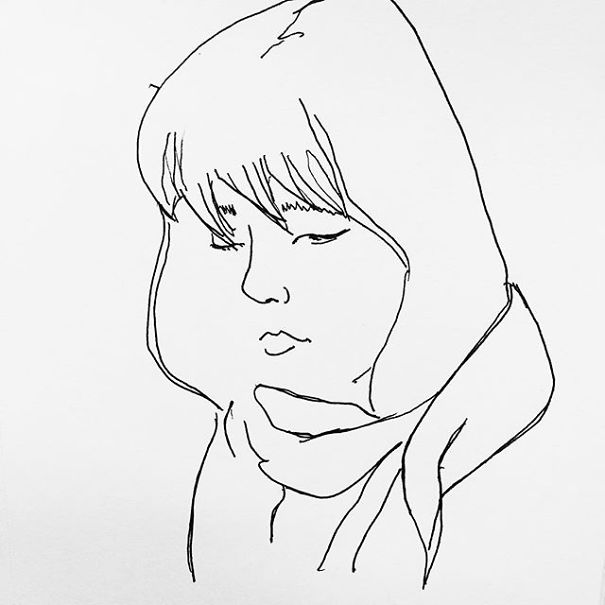 I Secretly Draw New Yorkers On The Subway