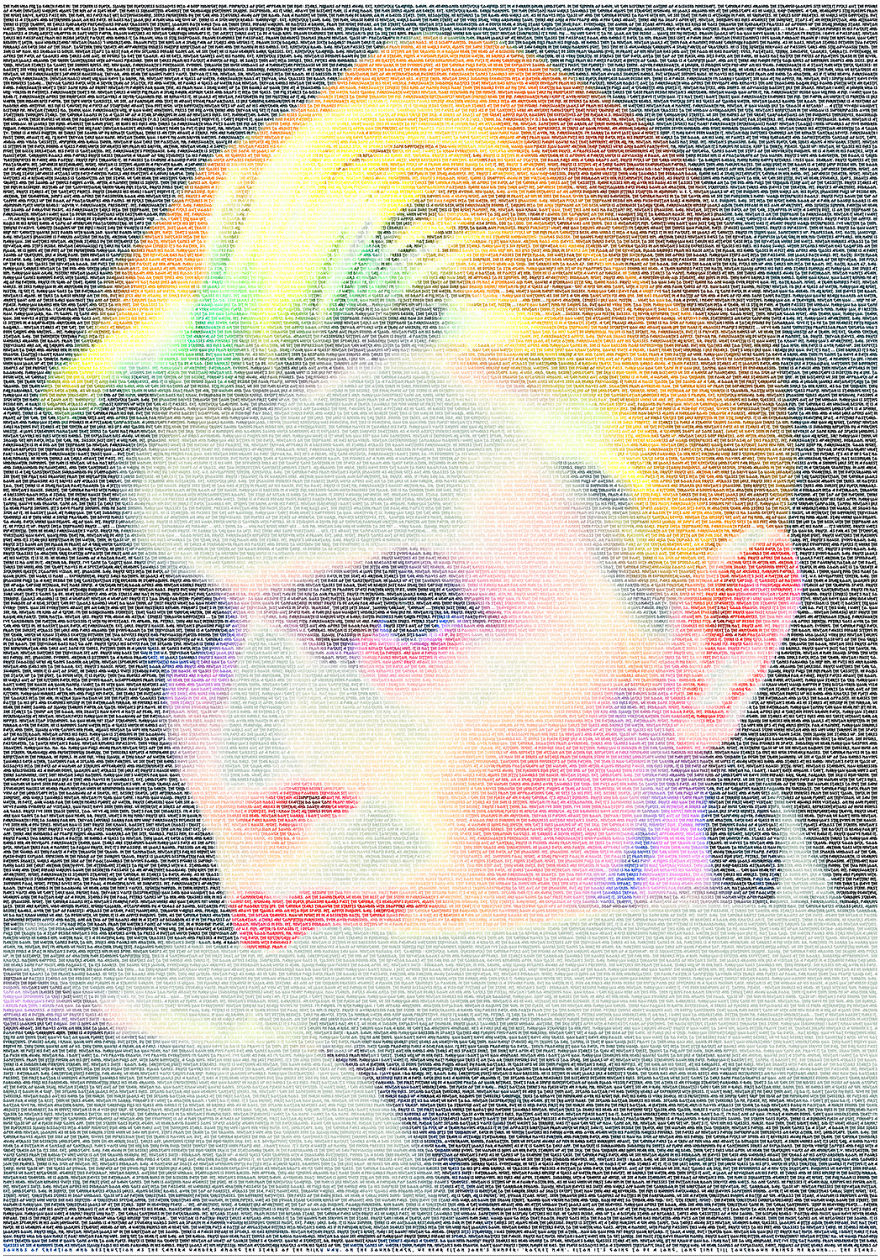 I Used 20,961 Words To Create A Typographic Portrait Of David Bowie