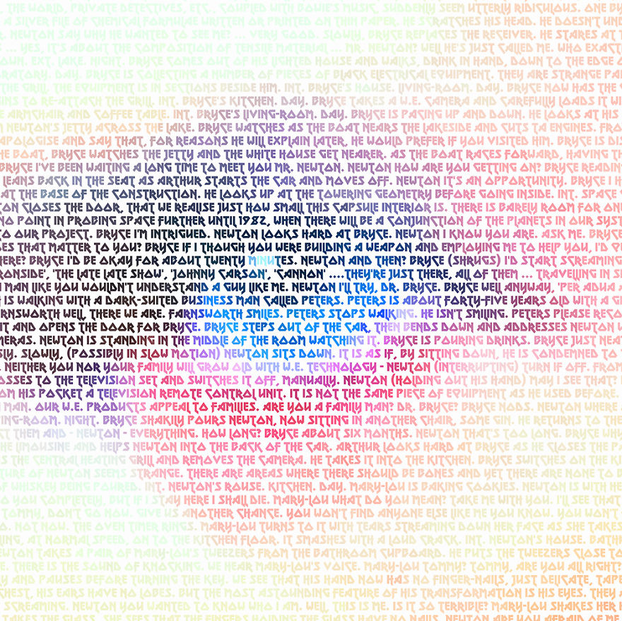I Used 20,961 Words To Create A Typographic Portrait Of David Bowie