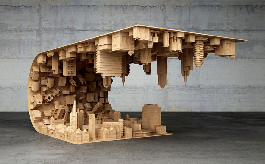 Inception-Inspired Coffee Table Bends A City In Your Living Room