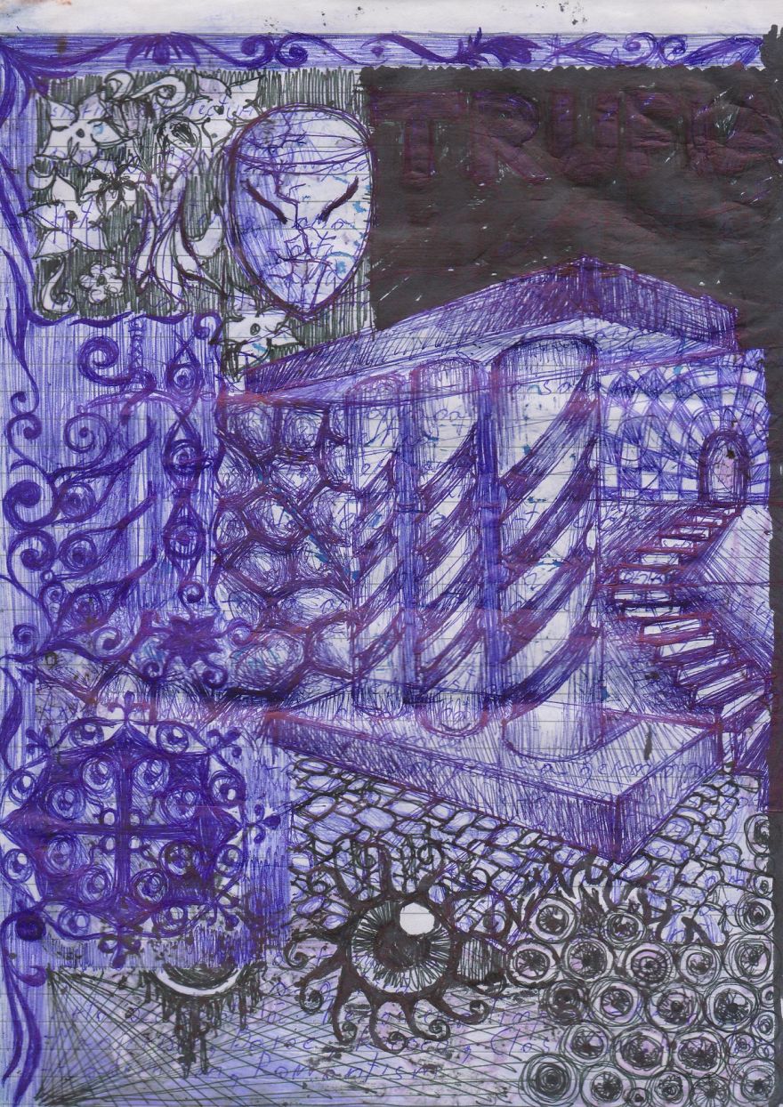 Intricate Ballpoint Pen Doodles Straight Out Of Subconscious
