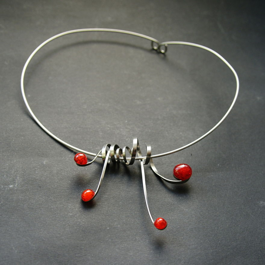 Jewelry Made Of Stainless Steel And Recycled Pet Bottles