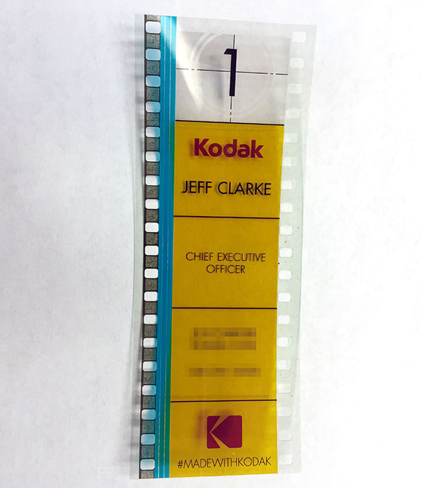 Kodak's CEO Uses 35mm Film As A Business Card