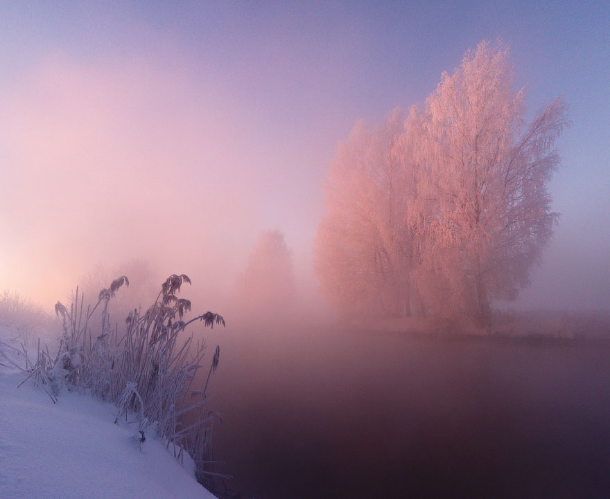 Belarusian Photographer Wakes Up Early In The Morning To Capture The Beauty Of Winter