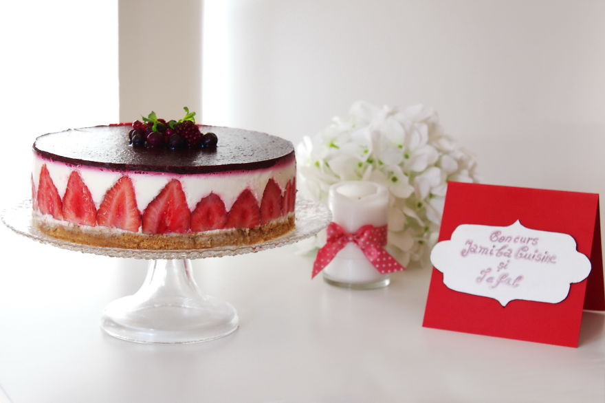 My First Strawberry Cheesecake!