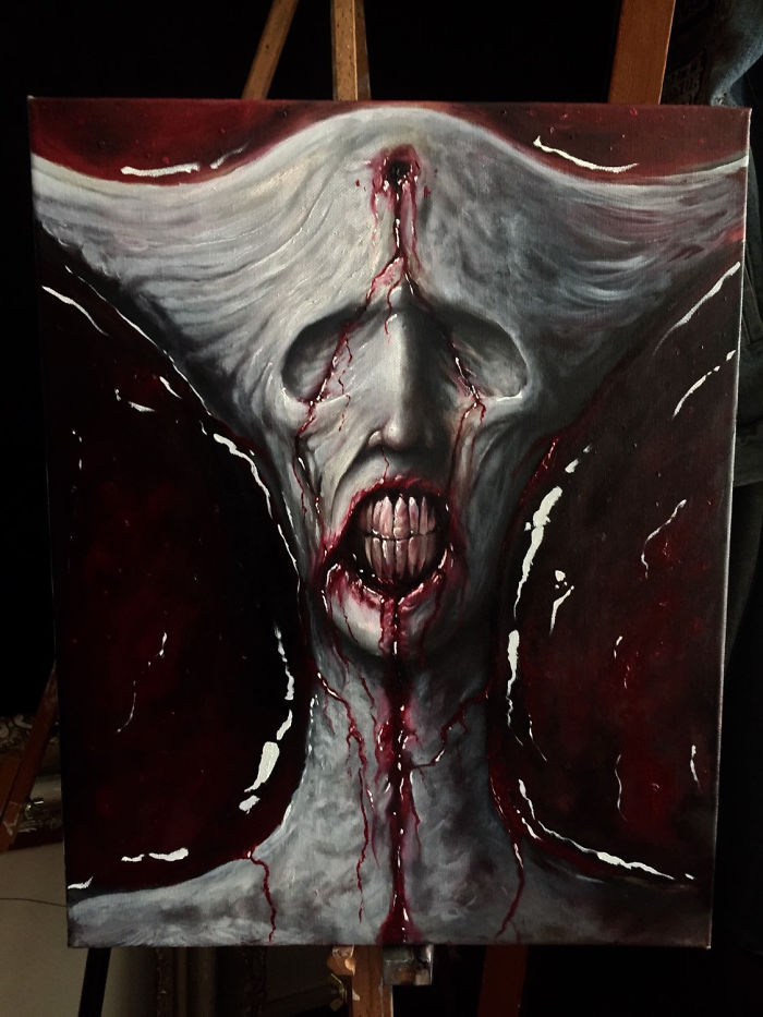 My Latest Horror Paintings Created With Oil