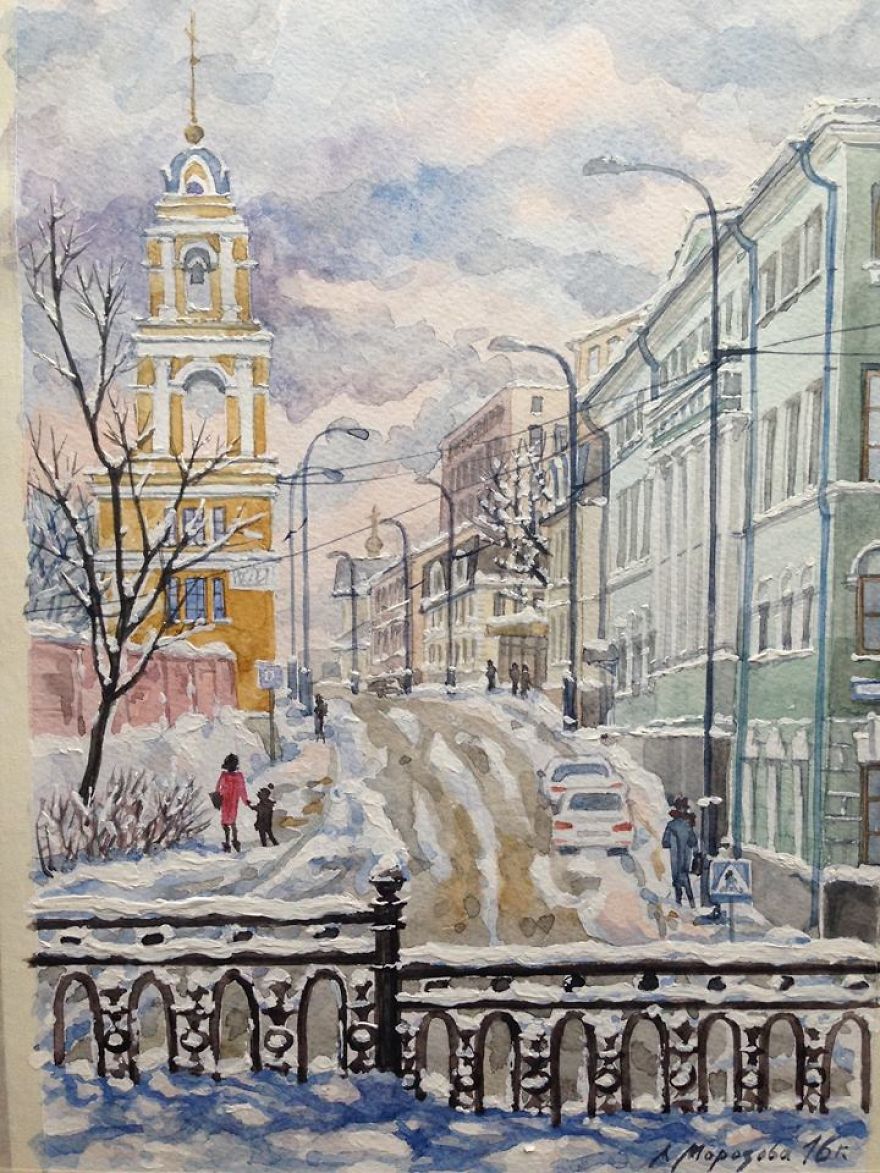 My Mom Paints Russia And Ukraine In Watercolors