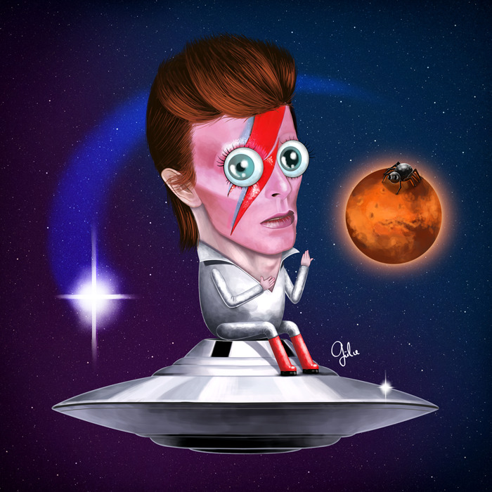 I Wanted To Honour David Bowie & Alan Rickman Through Illustration