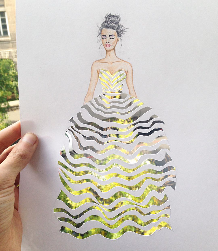Paper Cut-out Dresses
