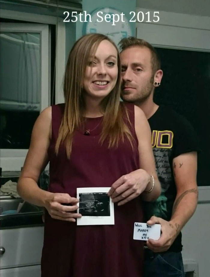 Guy Hides Marriage Proposal In Every Photo With His Girlfriend For Months