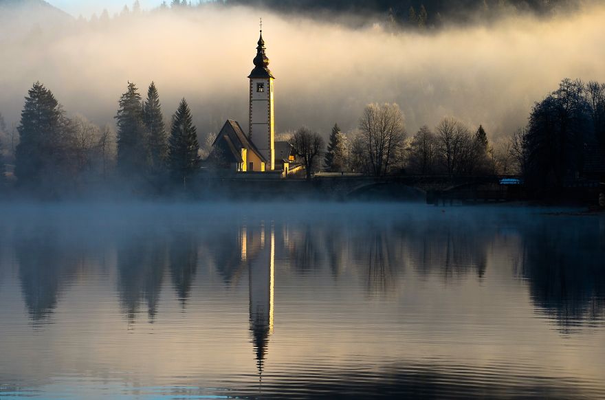 Spectacular Sunrises At The Lake Bohinj (slovenia)