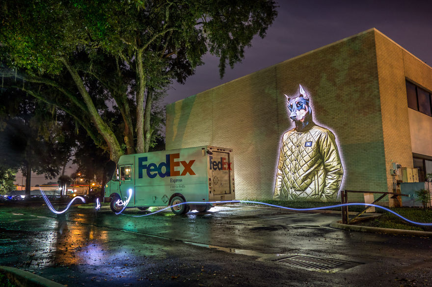 Stylish Hipster Animals Take Over The Buildings Of Orlando